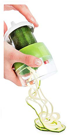 Ototon Coupe légume Spirale 4 en 1 Spiraliseur de Légumes Spiralizer Legume Spaghetti Mandoline Cuisine Trancheuse Outil pour Courgettes Carottes Tagliatelles