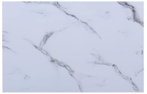 Glasplatte als Tischplatte in 100x60cm Facettenschliff, Schutzplatte mit 6mm ESG Sicherheitsglas (Marmoroptik Weiß)