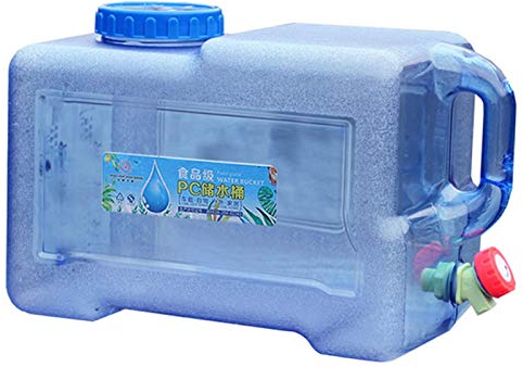 Stronrive 5-25L Agua con Grifo Drenaje Fijo, Contenedor Agua Alimentario para Camping con Grifo, Coche Dispensador Agua Plástico, para Deportes, Coche, Camping, Catering, Mesa Café