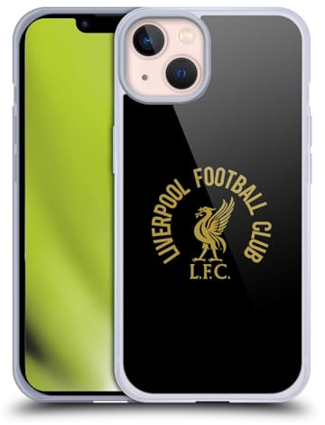 Head Case Designs Offizielle Liverpool Football Club LFC Gold Und Schwarz Liver Bird Gelhülle [Militärischer Schutzgrad] Kompatibel Mit Apple iPhone 13 Und Kompatibel Mit MagSafe