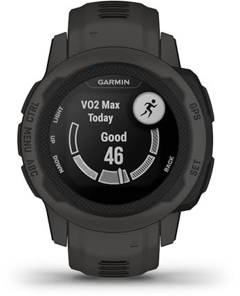 Garmin Instinct 2S, Smaller-Sized Rugged Outdoor Watch with GPS, Built for All Elements, Multi-GNSS Support, Tracback Routing and More, Graphite