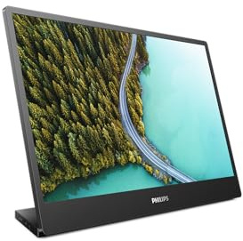 Philips Portable Monitor - 16B1P3302 - 16 FHD USB-C, Tilt adjustable stand, lightweight, IPS, USB-C Displayport 1.4 alt mode, flicker Free