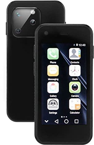 Fockety Smartphone für Android 6.0, kleines entsperrtes 3G-Dual-SIM-Handy mit 2,5-Zoll-HD-Bildschirm, 1 GB RAM, 8 GB ROM, HD-Kamera und 1580 mAh, WiFi-Bluetooth-Quad-Core-Handy für