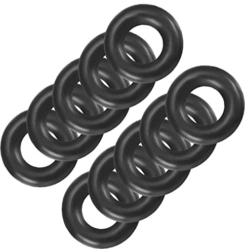PATIKIL 9mmx4mmx2,5mm Nitrile Gomma O-Ring, 10 Pezzi Metrico Meccanico Sigillatura Guarnizione Rondelle di Tenuta Anelli per Acqua Idraulici, Nero