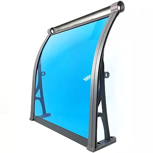 Porch Overhead Canopy,Window Rain Shelter Cover Window Garden Canopy Patio Porch Awning Anti-Uv Window Awning for Patio Front Back Home House (60x70cm/24x27.5in)