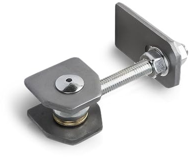 Gedotec Scharniere zum Anschweißen | 1 Stück - verzinktes Türscharniere für Gartentor und Zauntore | verstellbares Aufschraubscharnier M16 x 120 mm - DIN links und rechts verwendbar | Zauntorband