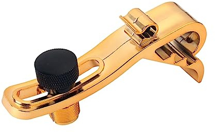 Trommelmikrofonklemme aus Kunststoff mit 3 Rillenpunkten, Gold | Verstellbare Höhe, Passend für Tom Drum und Mic Clip, Halterungsset für Zubehör