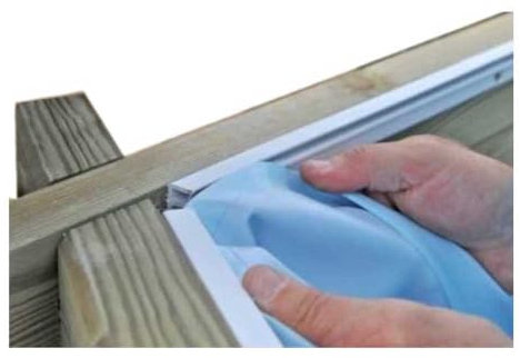 Gre Liner Piscina Madera Natural Ø500x127cm