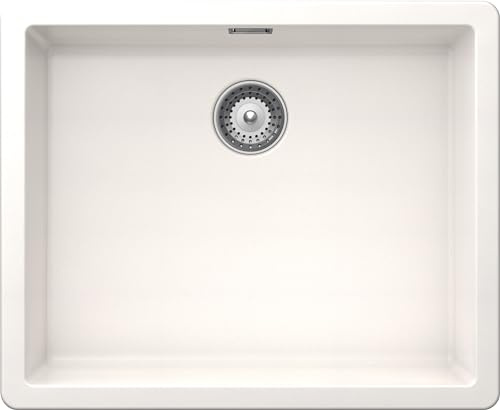 SCHOCK | Galaxy diskbänk 1 badkar med undermonterade krokar ingår, material ®Cristadur, ren vit, 530 x 430 mm