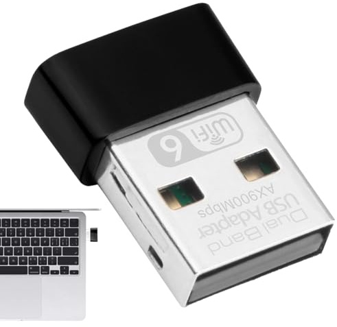 Anulely Adattatore USB Wi-Fi,adattatore wireless - Scheda di rete USB,Adattatore WiFi, adattatore Internet USB wireless dual band, adatto per giochi per laptop desktop