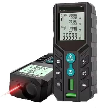 Misuratore laser di distanza D2, strumento di misurazione digitale Trena 40M 120m, bolle a doppio livello, telemetro adatto for la casa(60m)