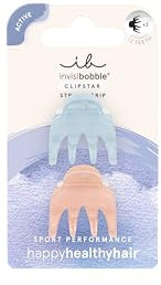invisibobble - CLIPSTAR Gym Buddy Haarclip-Set - 2 Small Hair Claws - Rutschfeste Mini-Haarspangen mit doppeltem Halt für Workouts und Bewegung - Trendiger Look, sicherer Halt, gesundes Haar