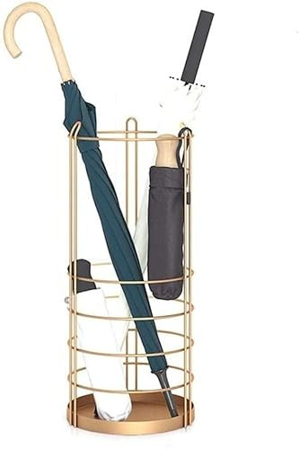 GZSLKSCD Paragüero de Metal, paragüero para hoteles, Multiusos, para Guardar Paraguas Largos y Cortos, Ideal para Decorar el hogar o la cafetería, 3 Colores, 25 x 60 cm (Blanco Q)