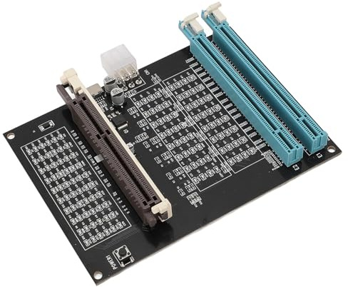 Walfront Probador de Tarjeta de Gráficos por Computadora con Light AGP PCI E Dual Propósito Pantalla de Video Tester de Diagnóstico de Tester Diagnóstico para Detectar Fallas