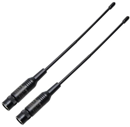 WUWMTUTCK 2 UNIDS Apto for Nagoya NA-701 BNC Banda Dual 144/430Mhz 2.15dB Antena HT/Escáner Apto for ICOM Apto for Yeasu Apto for Kenwood Apto for Walkie Talkie Ham Radio portátil(Schwarz)