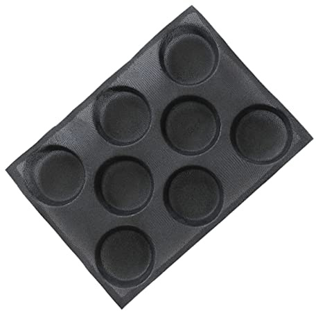 ZUNOXAZ Moule à Silicone Noir Non Adhésif avec Compartiments Outil de Cuisine Pratique pour Cuisson Équilibrée et Facile à Nettoyer