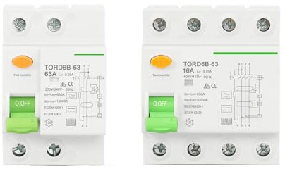 Disjoncteur Différentiel 2P 4P 63A Type B 10KA 230V 400V 30mA For Borne De Recharge De Véhicules Électriques(2P,25A 100mA)