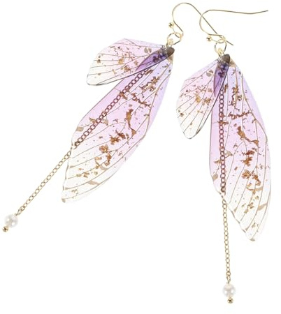MUCKLILY Boucles D'oreilles Pendantes Élégantes et Raffinées en Cuivre 2pcs Perle Artificielle Dégradée pour Mariage Usage Quotidien