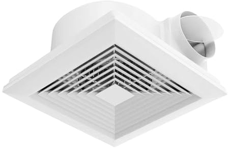 CasaNexa Extractor de Baño Silencioso, Compacto, con Compuerta Antirretorno para Talleres, Almacenes y Baños- 11 Inch