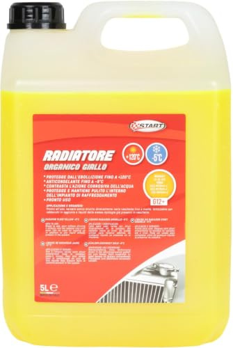 START Liquide de radiateur Jaune Organique G12+ -5°C 5 L | Antigel Automatique prêt à l'emploi pour radiateur pour système de Refroidissement | Protection jusqu'à +120 °C, anticorrosion,