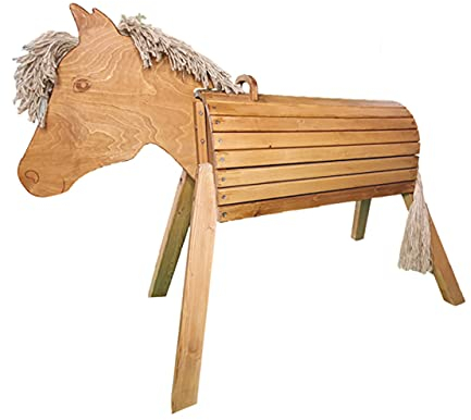 Eduplay Holzpferd 80 cm lasiert