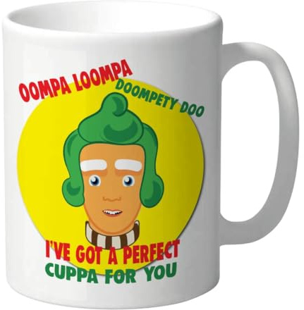 Funny Tea Mug with Oompa Loompa Perfect Cuppa Parody CMUG38 | Ceramic,