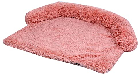 DAIHAN Plüsch Hundebett Sofaschutz Hundebett Couch Hundematte Plüsch Abnehmbar Decke für Haustiere Hundekorb, Ultraweicher Sofakissen Katzenbett Haustierbett für kleine und mittlere Hunde