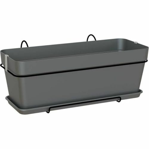 ARTEVASI - Set capri flowerpot 50cm v2 anthracite 50,2 x 28,5 x h20,7 cm - 1,54l