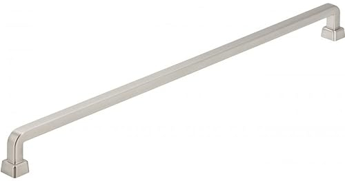 SIRO Möbelgriff Grünwald, Druckguss edelstahleffekt, 334 mm x 28 mm x 14 mm, LA 320 mm, 2536-334ZN27
