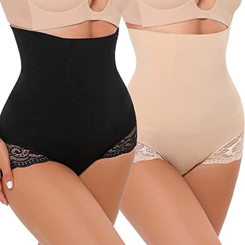 SURE YOU LIKE High Waist Shapewear Tummy Control Body Shaper Corset Slimming Panties Lace Underwear