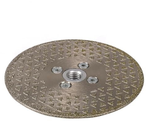 NEFLUM 1pc 100-230mm Disco Abrasivo Da Taglio Diamantato Elettrolitico M14 Lama Per Sega Flangiata Per Ceramica Marmo Granito 100/115/125/180/230mm,230mm 8 Fori Grana 46