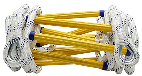 PNAJFUEL Strickleiter,Strickleiter,Notfallleitern Fluchtleiter Sicherheitsleiter Notfall Mit Haken Für Kinder Und Erwachsene Für Zuhause/5M