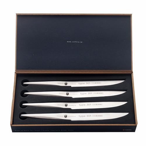 Chroma P16 Type 301 Design by F.A Porsche - Coffret de 4 couteaux à steak 12 cm - sans dentelure