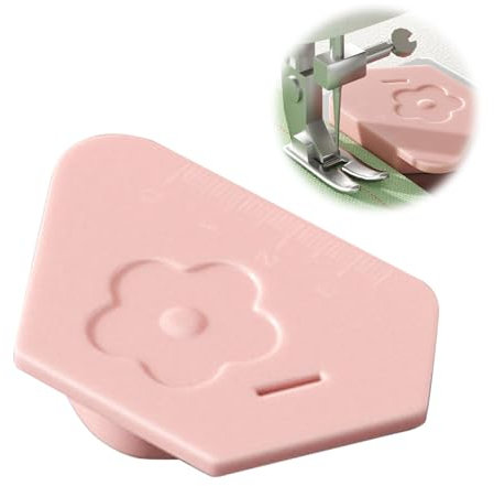 Yamobi Magnetische Saumhilfe Für Nähmaschine, magnetische Nahtführung, Rutschfestes Nahtlineal, Magnetische Stoffführung, Schneiderzubehör für Nähen（Rosa）