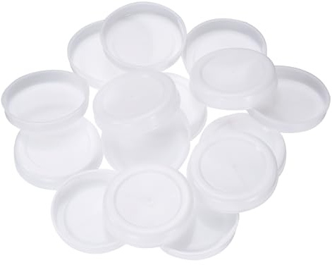 QUARKZMAN 100 Stück Versandhülsen-Endkappen 2,4 ID Runde Karton-Versandhülsen-Endkappen Schützende Kunststoff-Poster-Endkappen für Papier-Versandhülsen Versand von Dokumenten und Kunst