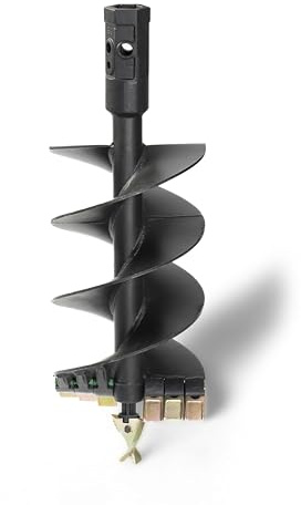 Compact 36 Industrial Duty Earth Auger, 2 in. Hex Drive, 12 Diameter, Interchangeable Standard Edges