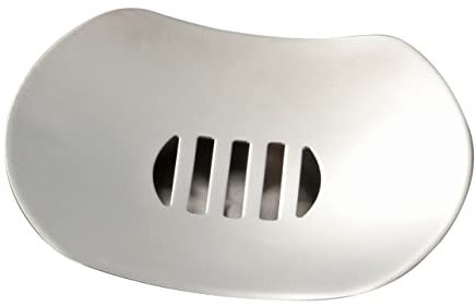 RORPOIR Plato para Jabón con Forma De Platillo Volador Doble Capa Escurridor De Jabón En Acero Inoxidable Soporte para Jabón con Autodrenaje para Baño