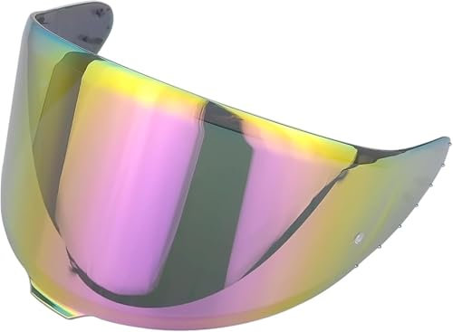 Yofab Visiere Casque Moto pour SHOEI RF1400 X15 NXR2 CWR-F2 Z8, Casque Moto Pare-Vent Casque Lentille, Remplacement de Visière de Lentille de Casque de Bouclier de Vent de Moto,B Rose Red