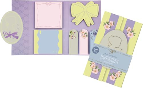 dein-Buchladen Die Spiegelburg - Haftnotizen - Miss Jane (J. Austen) - selbstklebende Haftnotizen | kleine Klebezettel für Bücher | Bunte Seiten Marker | Geschenkidee zum Buch