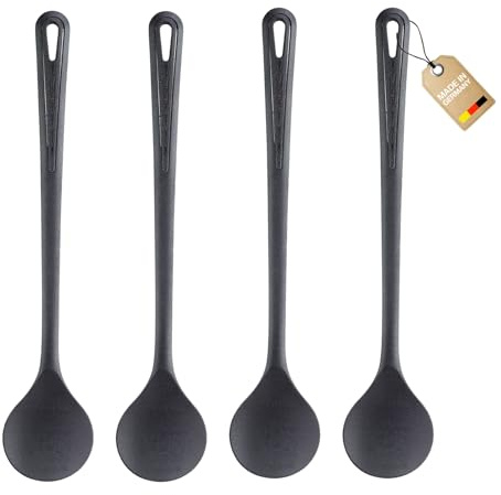 Westmark 4 Rühr-/Kochlöffel Gentle – Idealer Küchenhelfer zum Umrühren bei beschichteten Töpfen und Pfannen, ohne Zerkratzen, spülmaschinengeeignet, 30,2 cm, 288422E4