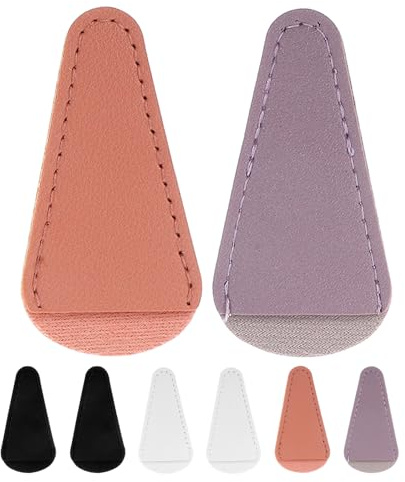 INOOMP 8pcs Portable Scissor Covers Reusable Sheath Pu Leather for Sewing Salon Craft Scissor Protection Cover