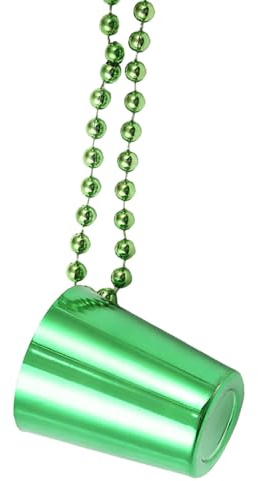 Generiskt snapsglas-halsband – tillbehör för bröllopsfester | Fashionabla pärlsnodd för semestern | Handgjorda smycken för karnevalsdekoration, festivalflytt och möhippas