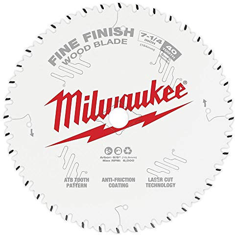 Milwaukee 48-41-0726 7-1/4 in 40T Fine Finish Circular Saw Blades 10pk