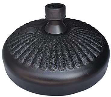 Ydh Parasol Base, Round Plastic Umbrella Base, Heavy Duty Umbrella Stand Outdoor Water Sand Fillable, Parasol Stand for 35-38mm Umbrella Pole