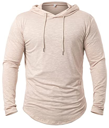 CARWORNIC Sudadera con capucha de secado rápido para hombre, ligera, fina, de manga larga, para correr, senderismo, al aire libre