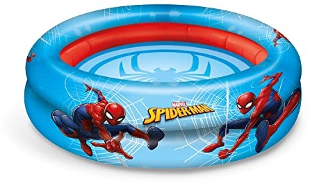 Mondo Toys - SPIDERMAN | 2 Rings Pool - Piscina Hinchable para bebé - diámetro 100 cm, Ideal para niño/niña +10 Meses - 16914