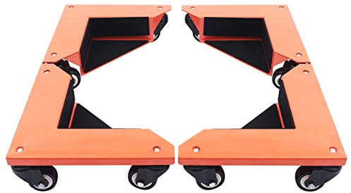 4x 3 Rad Möbel Dolly Roller, 650kg Möbelroller Transportroller Waschmaschinen Transporthilfe, Zum Bewegen Aller Rechtwinkligen Gegenstände