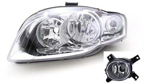 Johns, Faros halógenos aptos para Audi A4 8E 11/04-06/08 H7 H7 Li. Conductor + niebla