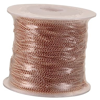 Operitacx 10m Rose DIY Kupferkette Für Schmuckherstellung Schmuckzubehör Für Armbänder Und Halsketten Ideal Für Kreative Bastelprojekte
