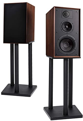 sjdoPulse Support D'Enceintes avec Son Surround pour Haut-Parleurs De 10/12/15, Lot De 2 Supports D'Enceintes Noirs Robustes sur Pied pour Home Cinéma, Faciles À Installer en Hauteur